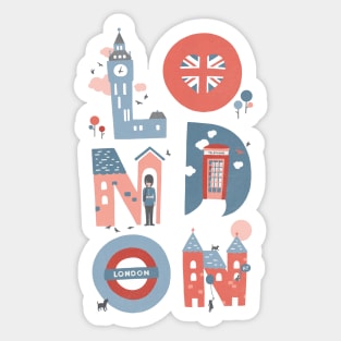 Live Love London Sticker